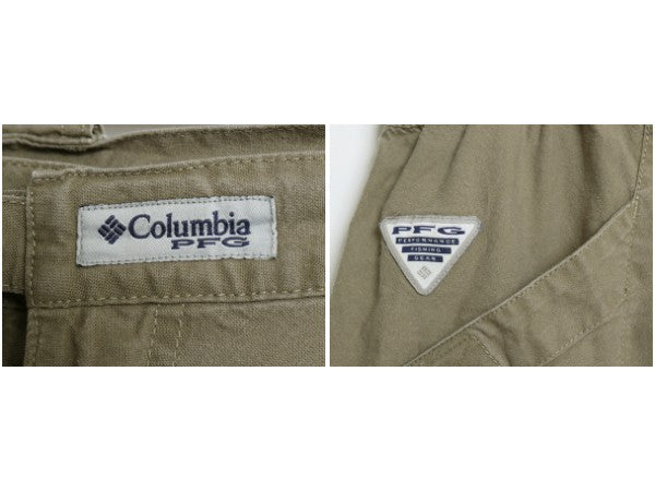コロンビア PFG コットン フィッシング ショーツ メンズ XL / サファリ ショートパンツ 短パン ノータック キャンバス カーゴ 大きいサイズ