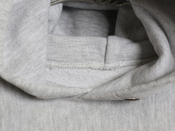 90s ★ チャンピオン リバースウィーブ 3段 プリント スウェット パーカー メンズ M 古着 オールド トレーナー 裏起毛 カレッジ 霜降り 灰