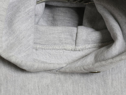 90s ★ チャンピオン リバースウィーブ 3段 プリント スウェット パーカー メンズ M 古着 オールド トレーナー 裏起毛 カレッジ 霜降り 灰