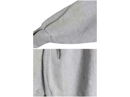 90s ★ チャンピオン リバースウィーブ 3段 プリント スウェット パーカー メンズ M 古着 オールド トレーナー 裏起毛 カレッジ 霜降り 灰