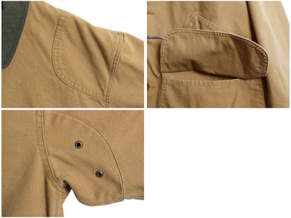 エルエルビーン ダック ハンティング ジャケット メンズ L / アウトドア カバーオール フィールド ハーフ コート フランネル ライナー付き