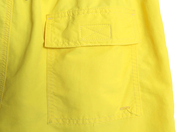 ポロ ラルフローレン ナイロン ショートパンツ メンズ L / サーフ スイム ショーツ 短パン 海パン 半パン 水陸両用 インナー付き イエロー