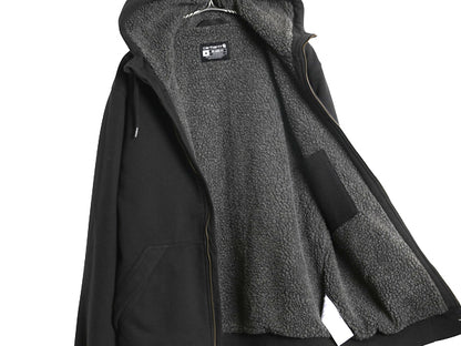 US企画 カーハート 裏 ボア フルジップ スウェット パーカー メンズ M パイル フリース ジャケット トレーナー Rain Defender 撥水加工 黒