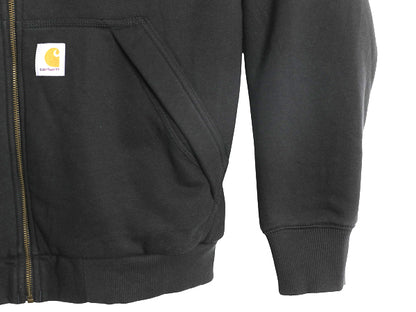 US企画 カーハート 裏 ボア フルジップ スウェット パーカー メンズ M パイル フリース ジャケット トレーナー Rain Defender 撥水加工 黒