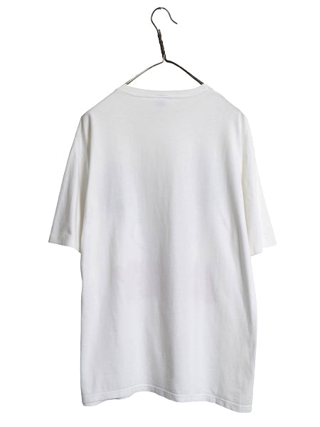 80s USA製 ミッキー イラスト プリント Tシャツ メンズ レディース XL 程 ヴィンテージ キャラクター ディズニー 半袖Tシャツ 大きいサイズ