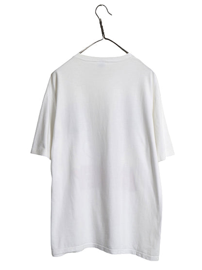 80s USA製 ミッキー イラスト プリント Tシャツ メンズ レディース XL 程 ヴィンテージ キャラクター ディズニー 半袖Tシャツ 大きいサイズ