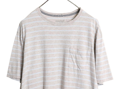 パタゴニア ボーダー ポケット付き 半袖 Tシャツ メンズ XL / 19年製 アウトドア ポケT オーガニック コットン ツートン 薄手 大きいサイズ