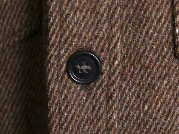 70s USA製 ウールリッチ CPO ウール シャツ メンズ L / ヴィンテージ 白タグ ヘビーウェイト ジャケット 長袖シャツ ポケット付き ブラウン