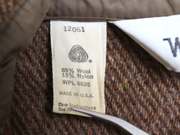 70s USA製 ウールリッチ CPO ウール シャツ メンズ L / ヴィンテージ 白タグ ヘビーウェイト ジャケット 長袖シャツ ポケット付き ブラウン