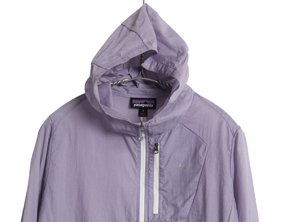 パタゴニア フーディニ ジャケット レディース M / 17年製 フルジップ ナイロン パーカー ジャンパー ブルゾン パッカブル ワンポイント 紫