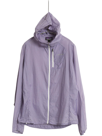 パタゴニア フーディニ ジャケット レディース M / 17年製 フルジップ ナイロン パーカー ジャンパー ブルゾン パッカブル ワンポイント 紫