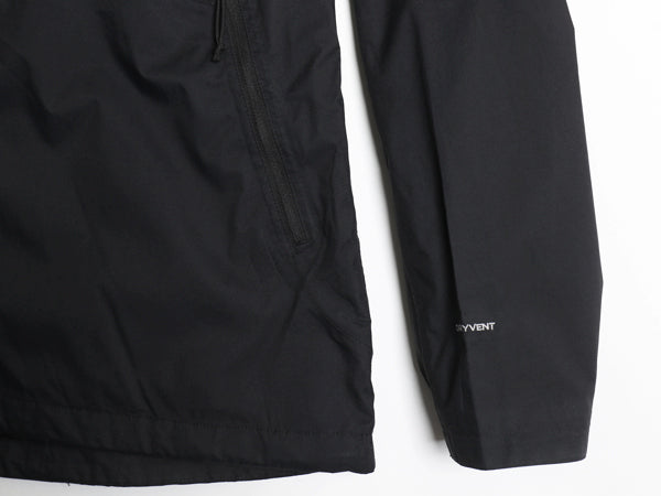 US企画 ノースフェイス DRYVENT マウンテンパーカー ジャケット レディース XL 古着 フルジップ ナイロン マンパ ジャンパー ハイネック 黒