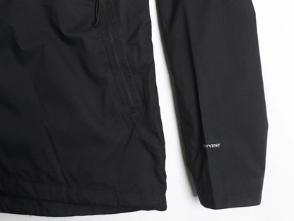 US企画 ノースフェイス DRYVENT マウンテンパーカー ジャケット レディース XL 古着 フルジップ ナイロン マンパ ジャンパー ハイネック 黒