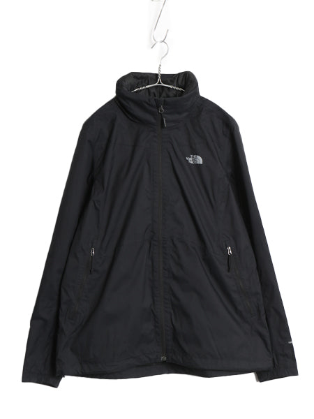 US企画 ノースフェイス DRYVENT マウンテンパーカー ジャケット レディース XL 古着 フルジップ ナイロン マンパ ジャンパー ハイネック 黒