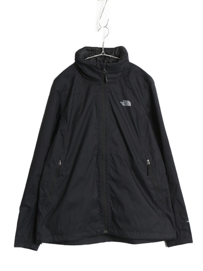 US企画 ノースフェイス DRYVENT マウンテンパーカー ジャケット レディース XL 古着 フルジップ ナイロン マンパ ジャンパー ハイネック 黒