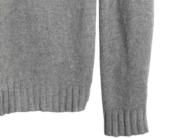 90s ポロ ラルフローレン フルジップ ニット セーター ジャケット メンズ L / オールド ラム ウール カーディガン ハイネック ドライバーズ