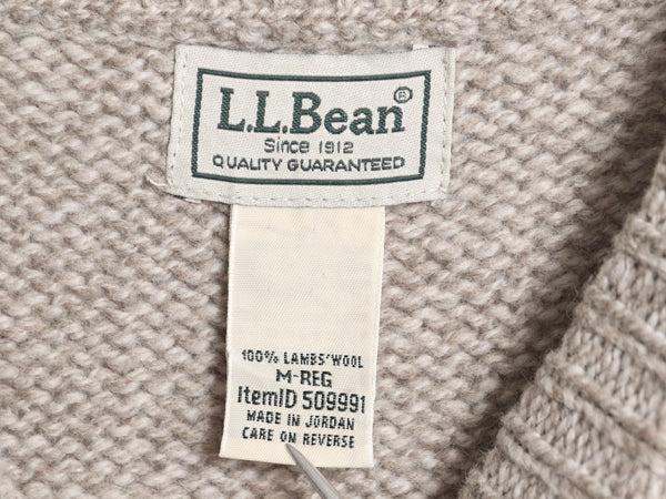 エルエルビーン ボーダー ニット セーター メンズ M アウトドア ラム ウール クルーネック 長袖ニット ミドルゲージ リブ編み マルチカラー