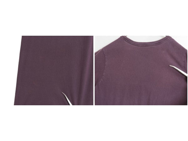 パタゴニア ロゴ プリント 半袖 Tシャツ レディース M アウトドア 18年製 オーガニック コットン カットソー グラフィック フィッツロイ 紫