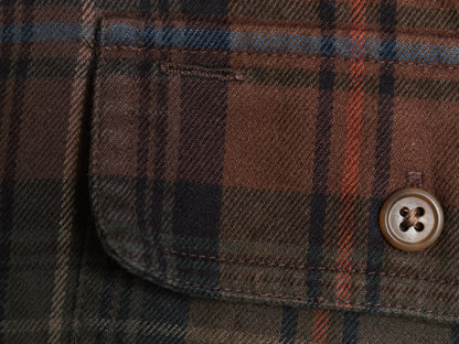 90s ローレン ラルフローレン チェック 長袖 フランネル シャツ レディース XL 程 オールド ポロ コットン ツイル ネルシャツ 大きいサイズ