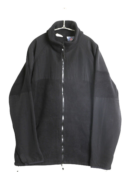 00s 米軍実物 ECWCS GEN2 フルジップ フリース ジャケット メンズ L 01年製 オールド ミリタリー アーミー ブルゾン 軍物 ポーラテック 黒