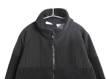 00s 米軍実物 ECWCS GEN2 フルジップ フリース ジャケット メンズ L 01年製 オールド ミリタリー アーミー ブルゾン 軍物 ポーラテック 黒