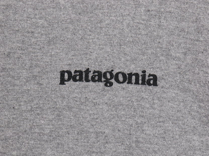 パタゴニア 両面 プリント 長袖 Tシャツ メンズ L / 17年製 アウトドア ロンT ロングスリーブ P6 バックプリント オーガニック コットン 灰