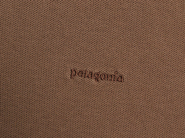 パタゴニア 鹿の子 長袖 ポロシャツ メンズ XL 古着 06年製 長袖シャツ ロングスリーブ オーガニック コットン カットソー 大きいサイズ 茶