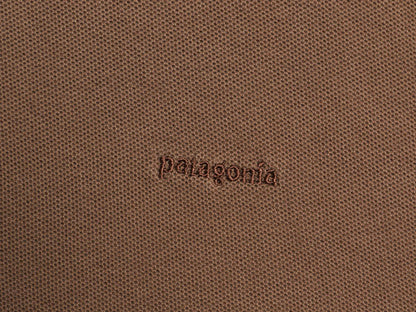 パタゴニア 鹿の子 長袖 ポロシャツ メンズ XL 古着 06年製 長袖シャツ ロングスリーブ オーガニック コットン カットソー 大きいサイズ 茶