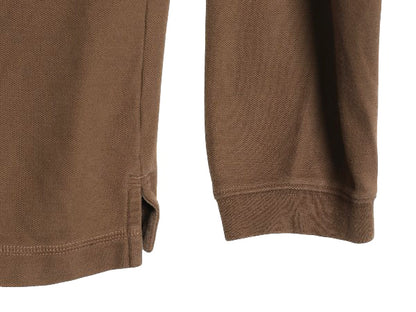 パタゴニア 鹿の子 長袖 ポロシャツ メンズ XL 古着 06年製 長袖シャツ ロングスリーブ オーガニック コットン カットソー 大きいサイズ 茶