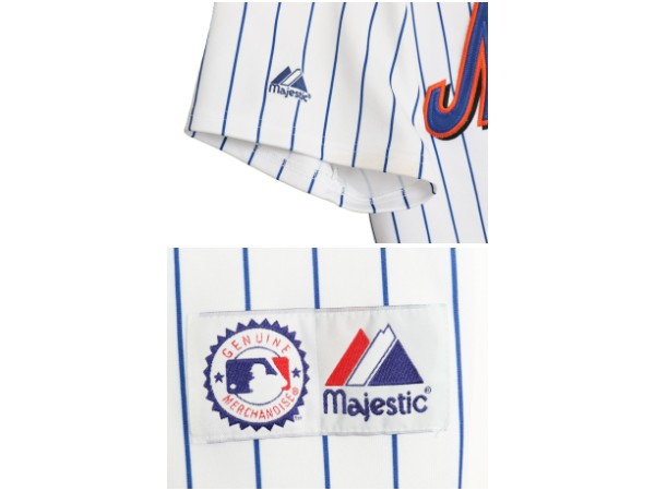 メッツ ベースボール シャツ メンズ XL 程 MLB オフィシャル マジェスティック 大リーグ ユニフォーム ゲームシャツ ジャージ 大きいサイズ