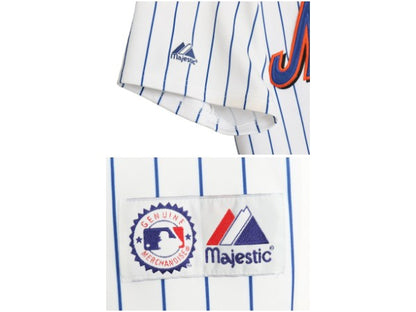メッツ ベースボール シャツ メンズ XL 程 MLB オフィシャル マジェスティック 大リーグ ユニフォーム ゲームシャツ ジャージ 大きいサイズ