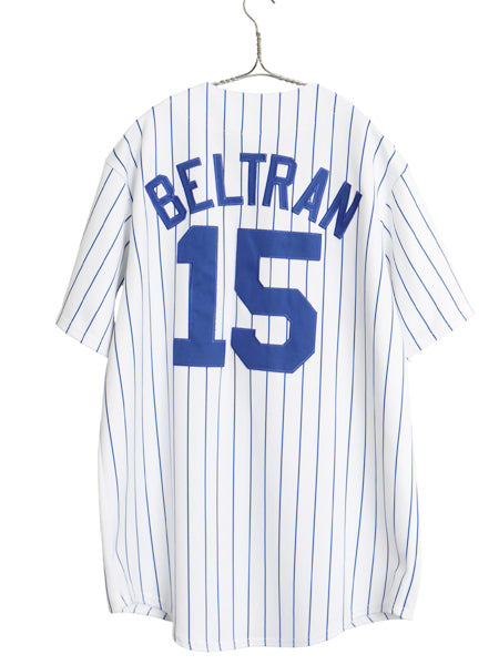 メッツ ベースボール シャツ メンズ XL 程 MLB オフィシャル マジェスティック 大リーグ ユニフォーム ゲームシャツ ジャージ 大きいサイズ