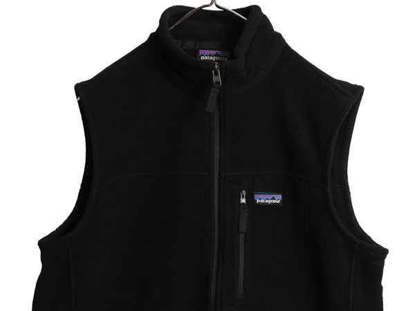 US企画 パタゴニア クラシック シンチラ フリース ベスト メンズ М / 19年製 前開き フルジップ アウトドア 重ね着 ハイネック ブラック