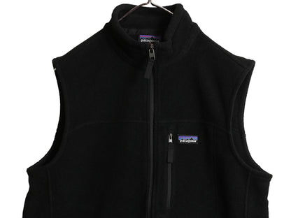 US企画 パタゴニア クラシック シンチラ フリース ベスト メンズ М / 19年製 前開き フルジップ アウトドア 重ね着 ハイネック ブラック