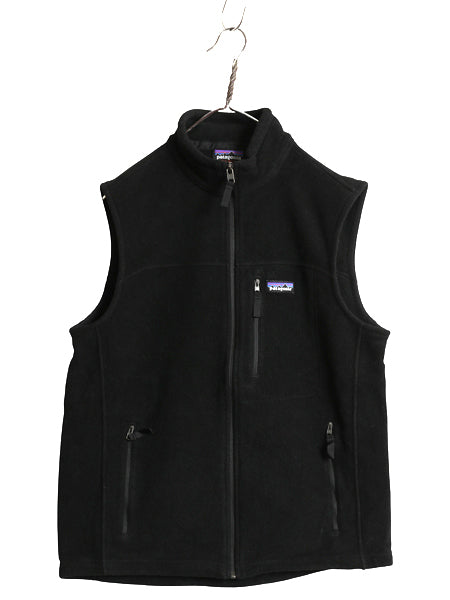 US企画 パタゴニア クラシック シンチラ フリース ベスト メンズ М / 19年製 前開き フルジップ アウトドア 重ね着 ハイネック ブラック