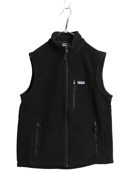 US企画 パタゴニア クラシック シンチラ フリース ベスト メンズ М / 19年製 前開き フルジップ アウトドア 重ね着 ハイネック ブラック