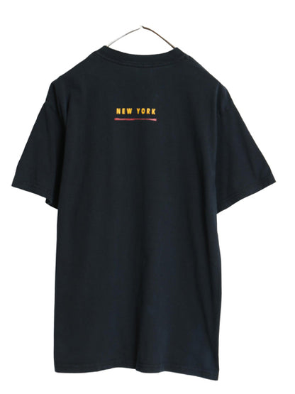 00s ライオンキング イラスト プリント Tシャツ メンズ M 古着 オールド 映画 ムービー ディズニー オフィシャル ミュージカル アニメ  黒