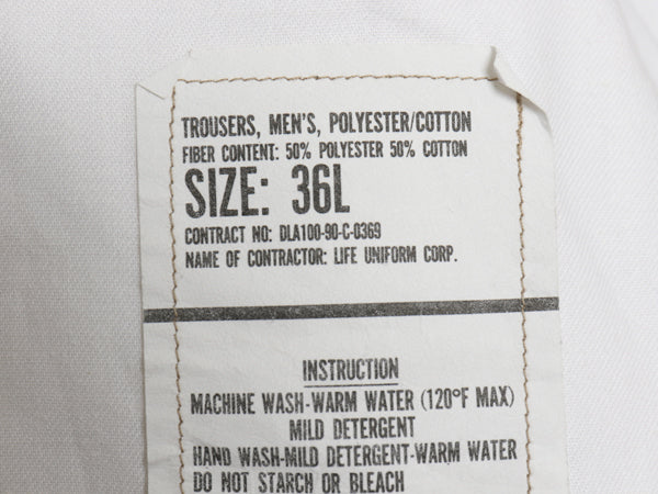 デッドストック 90s 米軍実物 US ARMY チノ パンツ メンズ 36 L 90年製 オールド ミリタリー チノパン トラウザー ストレート 軍物 カーキ