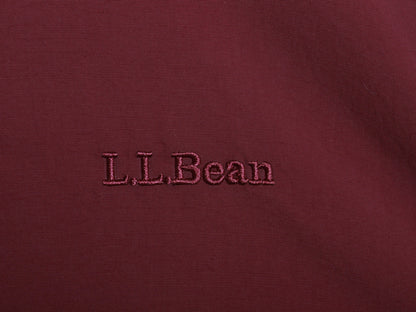 00s エルエルビーン ナイロン ウォームアップ ジャケット メンズ L / オールド アウトドア フルジップ チェック フランネル ライナー付き