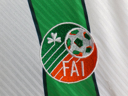90s ☆ アンブロ アイルランド 代表 長袖 サッカー ユニフォーム メンズ L / オールド 95 96 当時物 フットボール ナショナル アウェイ 白