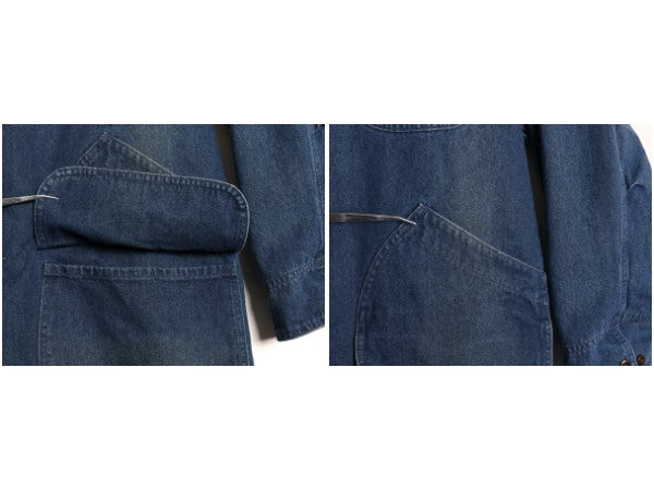 00s エルエルビーン デニム ハンティング ジャケット メンズ XL オールド カバーオール フィールド コート 中綿 ライナー付き大きいサイズ