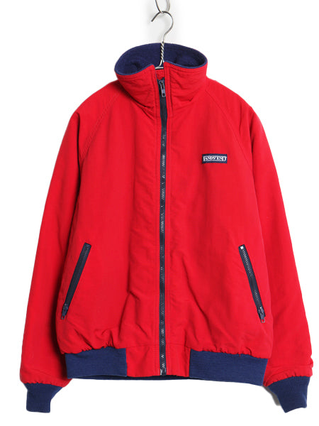 80s 90s ランズエンド ナイロン ジャケット メンズ S M ヴィンテージ オールド シェルド ウォームアップ フリース ライナー付き アウトドア