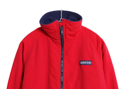 80s 90s ランズエンド ナイロン ジャケット メンズ S M ヴィンテージ オールド シェルド ウォームアップ フリース ライナー付き アウトドア