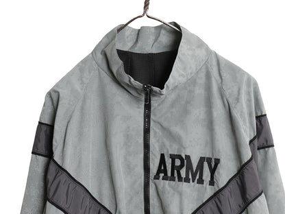 00s 米軍実物 US ARMY ACU 迷彩 リフレクター ナイロン トレーニング ジャケット SMALL REGULAR / 09年製 オールド ミリタリー IPFU 軍物