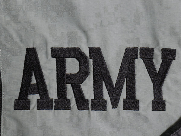 00s 米軍実物 US ARMY ACU 迷彩 リフレクター ナイロン トレーニング ジャケット SMALL REGULAR / 09年製 オールド ミリタリー IPFU 軍物