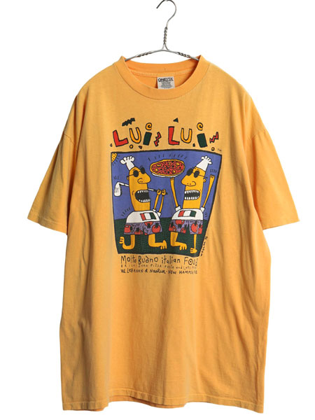 90s USA製 ヒンドゥー教 クリシュナ ラーダ アートTシャツ 人物 XL 90s 企業 アート イラスト プリント 半袖 Tシャツ メンズ XL オールド