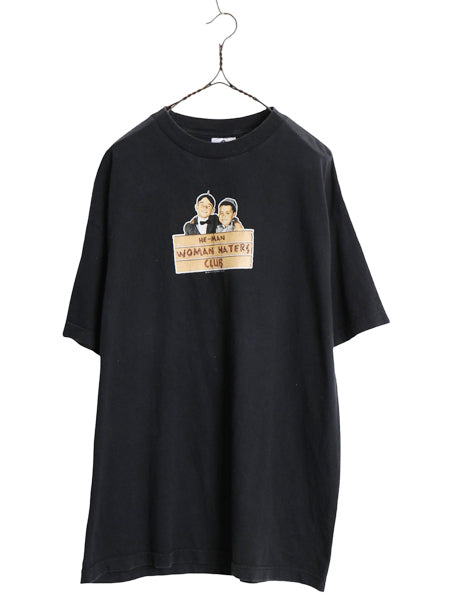 00s ★ ちびっこギャング ムービー イラスト プリント Tシャツ メンズ XL オールド オフィシャル 映画 リトルラスカルズ 大きいサイズ 黒