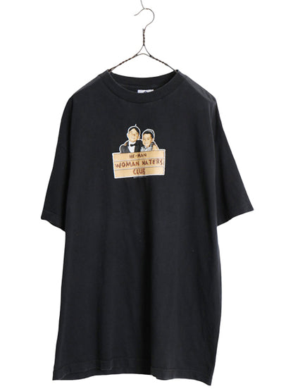 00s ★ ちびっこギャング ムービー イラスト プリント Tシャツ メンズ XL オールド オフィシャル 映画 リトルラスカルズ 大きいサイズ 黒