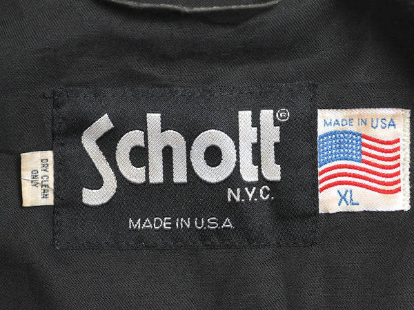 90s USA製 ショット ウール ジャケットメンズ XL オールド ブロック チェック ジャンパー ツートン 大きいサイズ ライナー付き CPO シャツ