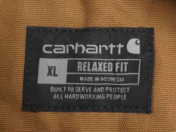 ほぼ デッドストック US企画 カーハート 中綿 ダック ベスト メンズ XL ナイロン キルティング ライナー 重ね着 ワーク 企業 大きいサイズ